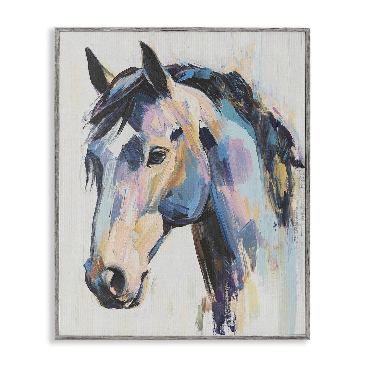 Stupell Industries Chromatic Stallion Abstraction Framed Giclee, design by Svetlana Aleynikova